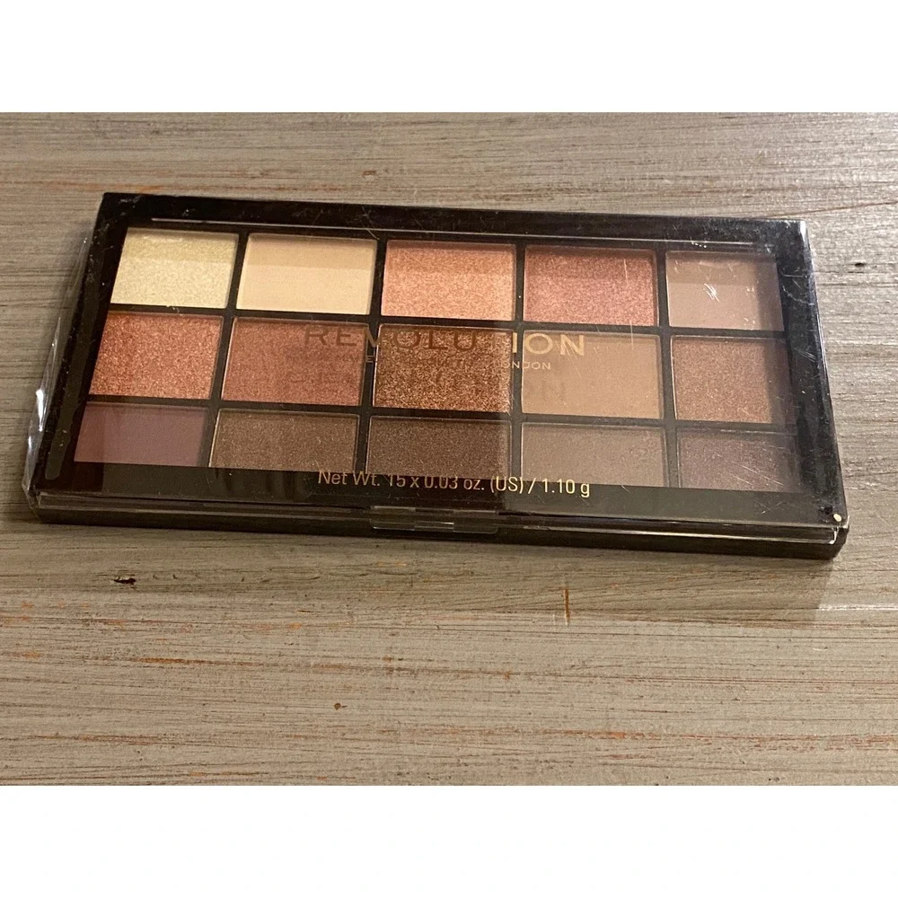 Makeup Revolution Re-Loaded Iconic 3 Eyeshadow Palette 15 Shades Rose Gold New